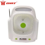 cheap multi-fuctional electric fan with LED light handheld electric fan with MP3 and radio function electric fan manufacturer