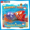 Cheap promotional kids fishing plastic toy happy fish baby bath toy