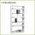 Import Cheap steel school furniture bookcase 6 tier metal bookshelf from China