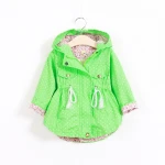 Children's Jacket Girls Outwear Casual Hooded Coats Girls Jackets School 2-8T Baby Kids Trench Spring Autumn coats Kid Clothing