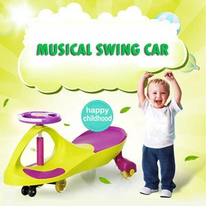China factory popular baby toy swing cheap plastic kids driving cars