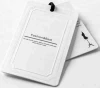 China supplier new design Luxury paper garment tag clothing hang tag with matt and glossy lamination