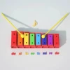 China Supplier Wholesale Kid Wooden Rainbow Blocks Music Toy For Baby Bass Xylophone