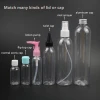 China suppliers wholesale clear PET plastic bullet shaped bottle