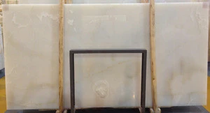 China White Onyx Slabs for Interior FloorWallBackdrop Wall