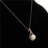 China Wholesale OEM Service AAA Natural Single Pearl Necklace Chain Pendant Jewelry Pearl Choker Necklace