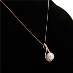 China Wholesale OEM Service AAA Natural Single Pearl Necklace Chain Pendant Jewelry Pearl Choker Necklace
