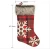 Import Christmas decoration supplies Red black plaid snowflake gift socks plush Christmas stocking from China