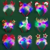 Christmas headband led lights Antlers Christmas hat Headband Christmas decorations Cute feather headband for children