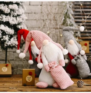 Christmas Home Decor Crooked Neck Fabric Elder Gnomes Ornaments