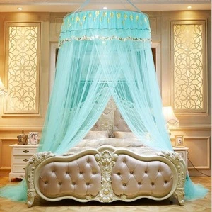 Circular ceiling mosquito net thickened and densified diameter about 1m with suction cup wedding centerpiece Very romantic