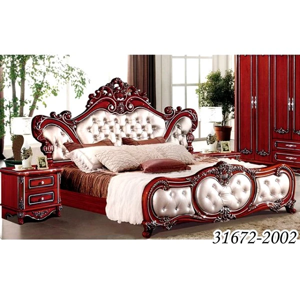 Classic King Size Wooden Royal Style Bedroom Furniture Set 31672-2002