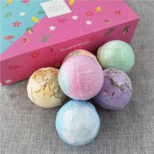 Clean products gift packing 8pcs flavor fizzy bath bombs