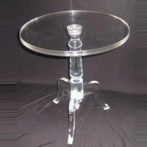 clear acrylic unique design classic rounded coffee or tea desk factory supply