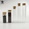 Clear Round bottom glass test tube with cork