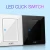 Import click button led indicator wall lights switch 1gang 2way for home from China