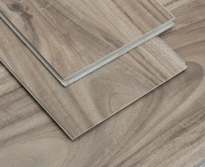 Click wpc vinyl flooring 6mm thick luxury  engineered plank with cork backing