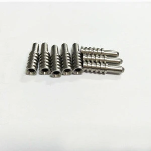 CNC lathe custom stainless steel parts with internal thread