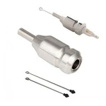 CNC Machine turning chrome plate 1 Inch Tattoo Cartridge Grips, Aluminium Alloy Tube  tattoo handle knob