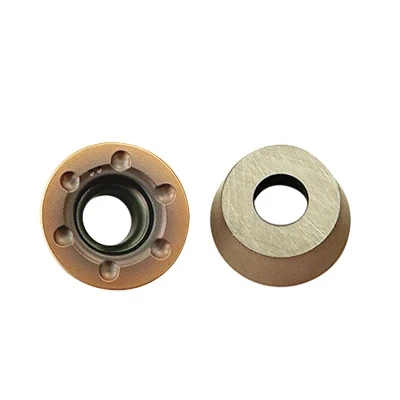 CNC Milling Bronze Coated Circular Inserts Rdmw1204/1605mo-Nr8 Carbide Cutting Inserts