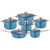 Import Color Cookware Non Stick Utensils Cookware Sets 12pcs Stainless Steel Cooking Pot from China