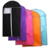 Color garment non woven clothes bag with a hanger opening