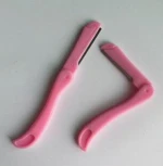 colorful foldable eyebrow trimmer/woman eyebrow knife