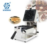Commercial Rotary Waffle Maker Water Drop Waffle Toaster Heart Shape Waffle Machine