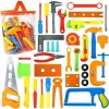 Construction Accessories Play Set With Carry Bag  37 Pcs Construction Tool Toys Set For Kids Pretend Play