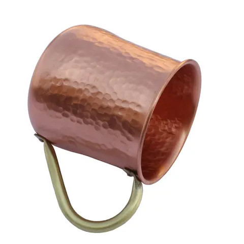 Copper Mug Moscow Mule with Handle Drinkware with Ayurveda & Yoga Benefits Best Kitchen & Dining Table Decoration