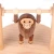 Import Creative carved mini hand crank wooden music box with funny Monkey from China