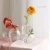 Import Creative Flower Vase Handmade Decorative Transparent Sea Urchin Vase Glass from China