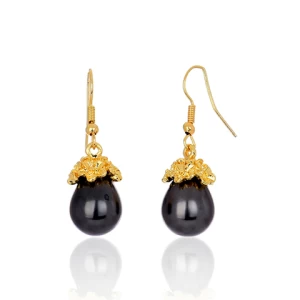 Buy Cring Coco Black Pearl Jewelry Zinc Alloy Earrings Dangling
