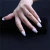 Crystal clear 3D fake nails salon press on nails