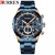 CURREN 8355  Military Quartz Watches Silver Clock Mens Quartz Stainless Steel Chronograph Watch for Men Casual Sporty Watch