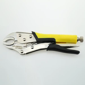 Curved/Straight Jaw C plier Grip PVC handle Clamp  Locking Plier