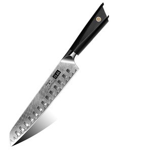 Custom AUS-10V Japanese Damascus Steel 8 inch Slicing knife
