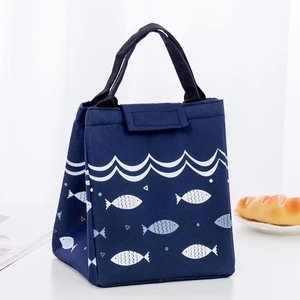Custom Logo Oxford Cloth Aluminum Foil Tote Insulated Cooler Bag Meal Prep Lunch Bag For Women