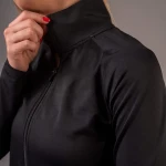 Custom Logo Printed Sports Zip Top Wear Jacket Gym Yoga Wear Work Out Womens Fitness Jacket