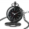 Custom Made Retro Roman Numeral Display Pocket Watch Fashion Necklace Pendant Clock Christmas Gifts For Men Women