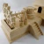 Import custom natural unfinished wood doll house wholesale from China