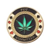 Custom Poker Chip Coin Gold Plated Souvenir Cheat Coin Challenge Coin