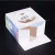 Import Custom Printed Birthday Cake Box, Cake Dessert Hand Box, Windowed Paper Baking Box from China