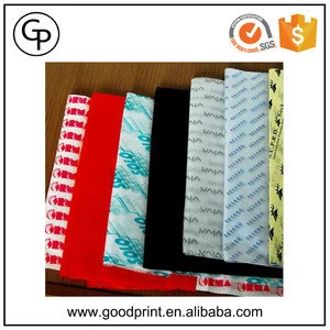 Custom printing logo wrapping clothing shoe box tissue paper pattern