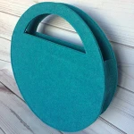 Custom Round Felt Bag Women Handbag for little stuff
