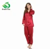 custom satin pajamas women long sleeves sleepwear