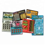 Custom Scratch Off Lottery Tickets High Quality Paper Lottery Scratch Off Card