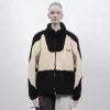 Custom Sherpa Fleece Jacket Mens Winter Jacket Multi Color block Pattern Jackets