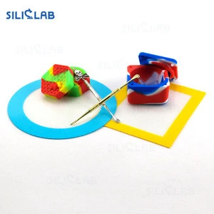 Custom size / logo silicone bho oil vaporizer shatter mat dab wax pad