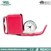 Custom specialty hidden safe clock , Leather travel alarm clock design